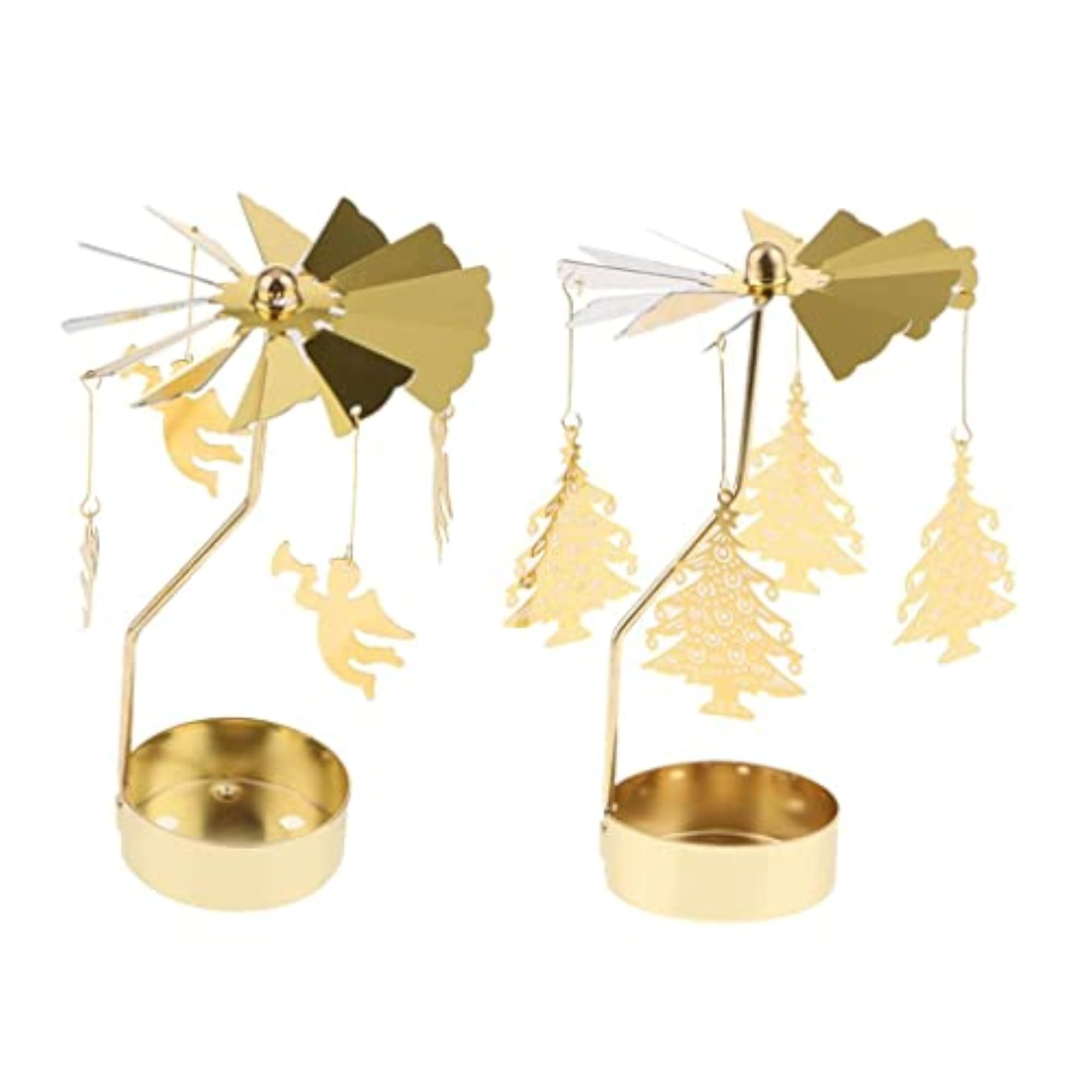 Christmas Decor Rotating Candle Tea Light Holder