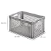 1a-TopStore Eurobox Stapel- und Transportkasten, durchbrochen, perforiert, offene Griffe, verschiedene Größen (60x40x32 cm)