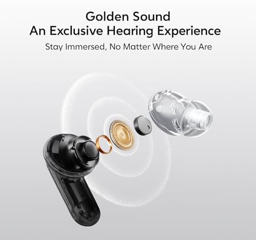 Image of Earbuds Air 7 True Wireless for Realme 8 Pro with 12.4mm Dynamic Bass Drivers,52Hrs Playtime,52dB Hybrid ANC,6 Mic ENC,45ms Low Latency,360 Spatial Audio (bkl1,BKL)