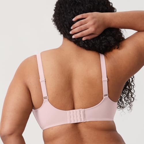 Image of DELIMIRA Women's Confishape Full Coverage Bras | Outside Underwire, No Padding Unlined, Full Coverage, Plus Size, Supportive, Tshirt Bra