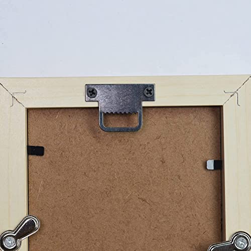 Image of MroMax 50PCS Sawtooth Picture Hangers Iron Picture Hangers 1.69 inch x 0.31 inch Double Hole Picture Frames Hangers for Hanging Clock Paintings Artwork Picture Frame Hook Photos Black