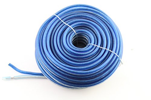 Bullz Audio (BPS12.25PB) PRO Platinum/Blue 25' 12-Gauge Speaker Cable