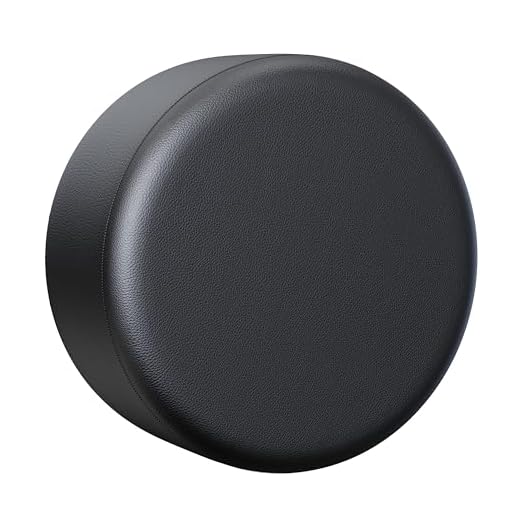 Moonet PVC Leather Spare Tire Wheel Cover for Car Truck SUV Camper Trailer Universal Fit RV JP FJ, R15 Black (for Overall Wheel Diameter 27-29 inch)