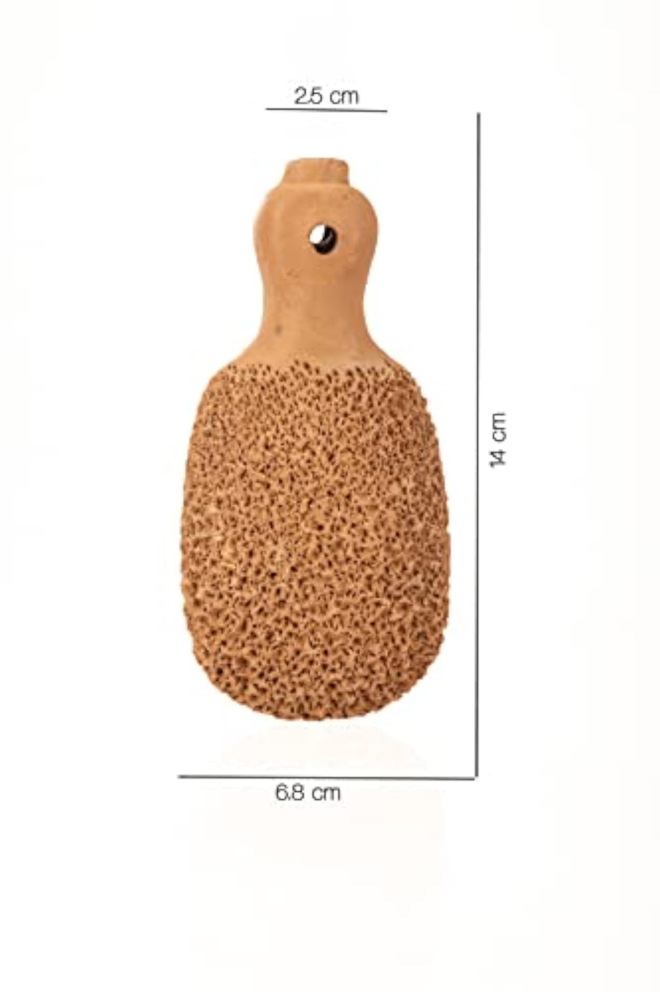 Handcrafted Terracotta Organic Clay Foot Scrubber