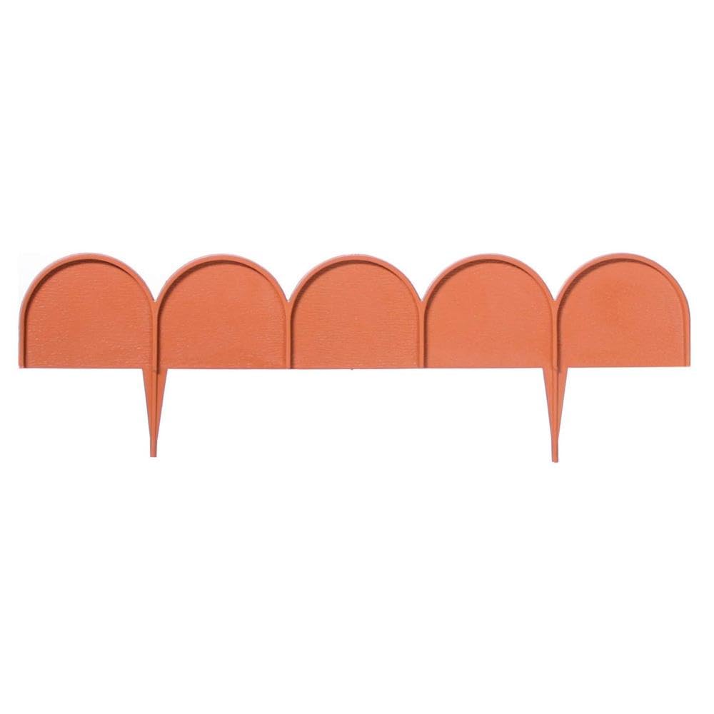 Prosper Plast IKRA-R624 1000 x 9 cm Garden Line Fence - Terracotta