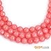 GEM-Inside Pink Jade Gemstone Loose Beads Energy Power Beads for Jewelry Making 6mm Round Faceted 15 Inches