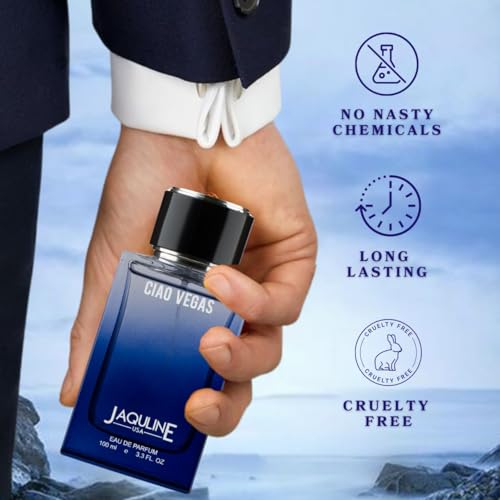 Image of JAQULINE USA Ciao Vegas Premium Long Lasting Perfume | Men Women | Citrus, Floral & Musky | Intense Fresh Fragrance - 100ml
