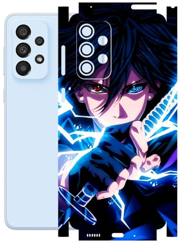 Image of AtOdds - Full Body Back Screen Guard Protector Film - Lamination Wrap Skin Sticker Compatible with Samsung Galaxy A33 (5G) | Scratchproof Matte Finish (Anime 42)
