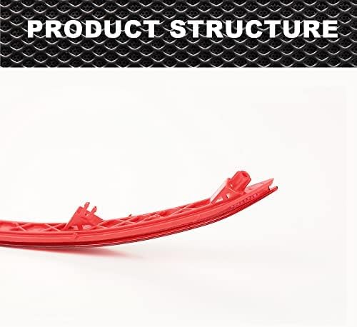 Miniatura 3 de CROSSDESIGN Juego de 2 reflectores para parachoques trasero, izquierdo y derecho, color rojo, compatible con Hyundai Elantra 2017 2018 HY1185118