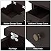 ChooChoo End Table, MDF Material Flip Top Narrow End Table with Drawer, Accent Small Side Table Nightstand for Living Room, Bedroom, and Small Spaces - Espresso