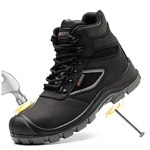 Steel Toe Boots for Men Waterproof Work Safety Shoes Non-slip Breathable Comfort Lightweight, Industrial & Construction Shoes, Indestructible Welding Boots