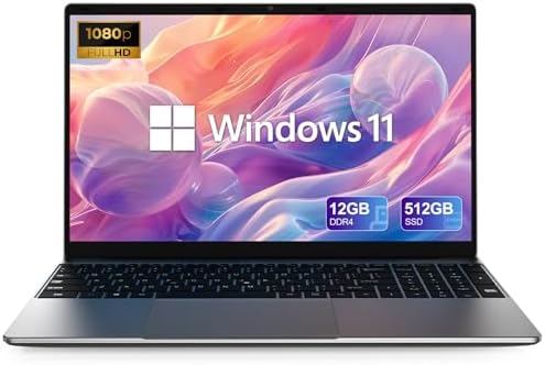 ApoloSign 15.6" Full HD Laptop, 12GB RAM, 512GB SSD, Expandable t...