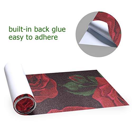 Senya Skateboards Grip Tape Longboards Griptape Red Rose Sandpaper For Rollerboard #TOP1