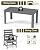 GREENVINES 7-Piece Outdoor Dining Set | HDPE | Patio Table and Chairs Sets for 6 | Patio Furniture | All Weather | Umbrella Hole | Grey | for Backyard Poolside Garden