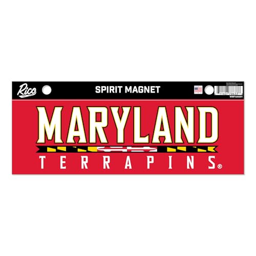 Rico Industries NCAA Maryland Terrapins 4 x 10 Team Spirit Magnet - Car, Home Décor - Refridgerator, Office, Kitchen