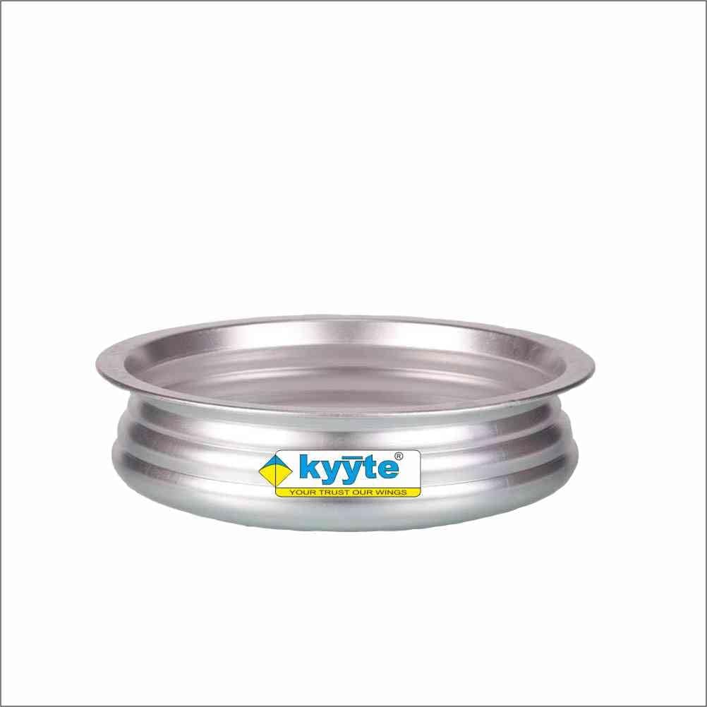 MACclite - kyyte Aluminium Anodised Uruli, Handi, Curry & Gravy Pot, Kadhai, Cook-n-Serve, Kadai, Frying Pot, Vengala Paruppu, Payasam Uruli No. 12, 1.5 Litre, Silver Color, Gas Stove Compatible Only