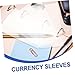 Angoily 100pcs Banknote Holder for Collectors Currency Collection Bag Money Sleeves for Holders for Cash