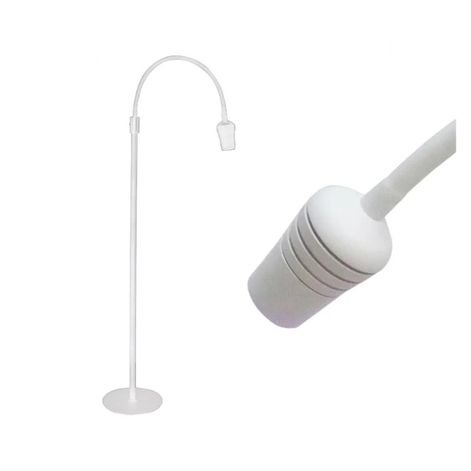 CVFRDD LED Purple Light UV Eyelash Beauty Nail Glue Quick Cure Lamp Eyelash Grafting Foot Switch LED Floor Lamp(Square switch,10W-01)