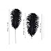 Ballinger Black Ostrich Feathers Bulk - Making Kit 10Pcs 28inch Large Ostrich Feathers for Floral Arrangement, Vase, Wedding Party Centerpieces and Halloween Home Decor