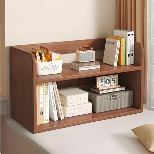 Estantería para libros,estantería libros,estanterias librerias,Adecuado para escritorios, salas de estudio, rincones de salas de estar, dormitorios, salas de estar, balcones, oficinas.(Brown,68x20x40c