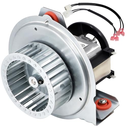 Hiorucet HC21ZE117 318984-753 Inducer Motor Assembly for Carrier Payne Bryant Jakel J238-150-1571 Furnace Draft Inducer Blower Motor HC21ZE117-B with HC21ZE114A Motor and LA11AA005 Blower Wheel.