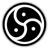 JJH Inc BDSM Emblem Adult Vinyl Decal Sticker Waterproof Car Decal Bumper Sticker 5'