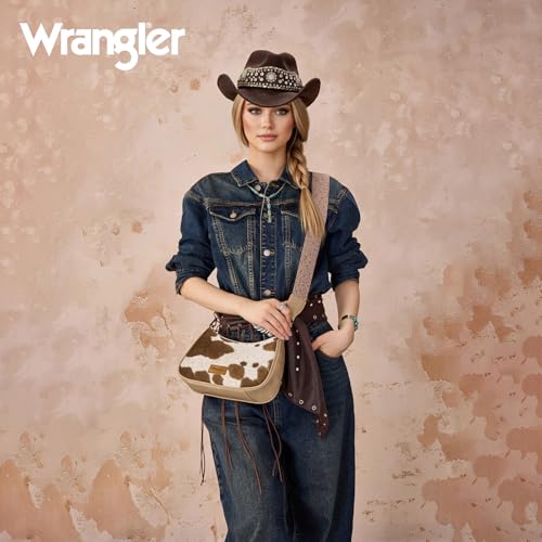Image of Wrangler Western Shoulder Bag for Women Small Purse Aztec Hobo Bag Handbag with Detachable Strap