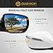 Dasbecan Passenger Right Side Door Mirror Compatiable with 2013-2018 Hyundai Santa Fe Sport with Turn Signal Power Glass Heated Manual Folding Without Blind Spot 876204Z005 HY1321201 White 6Pins