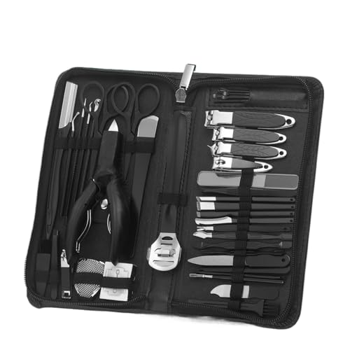 Ensemble de manucure 40 pièces et kit coupe-ongles pour ongle d'orteil épais