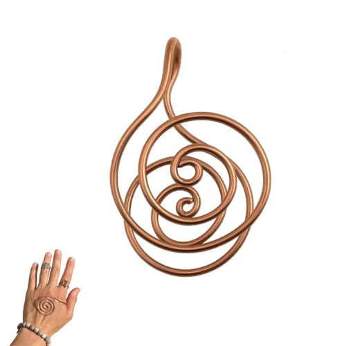 Generisch Anillos de mano en espiral de cobre para Reiki,