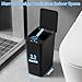 Bathroom Trash Can with Lid, KOEYLE 2 Pack 2.2 Gallon Automatic Touchless Garbage Can, Small Motion Sensor Smart Trash Can, Slim Waterproof Trash Bin for Bedroom, Bathroom, Office, Living Room (Black)