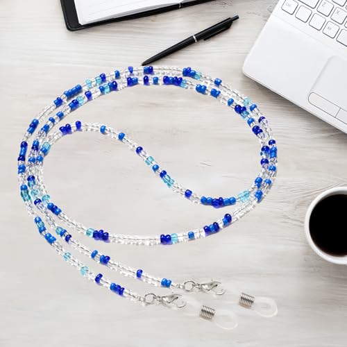 Image of YCCHN 8 Pcs Eyeglass Chains For Women & Girls, Colorful Beaded Face Mask Lanyard Eye Glasses Holders Around Neck Handmade Chain For Women Men Eyeglass Sunglasses