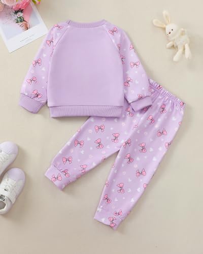 Toddler Girl Clothes Outfit Fall Long Sleeve Shirts Cute Animals Sweatsuit Pants set Winter Little Girl Clothes 12 Month3