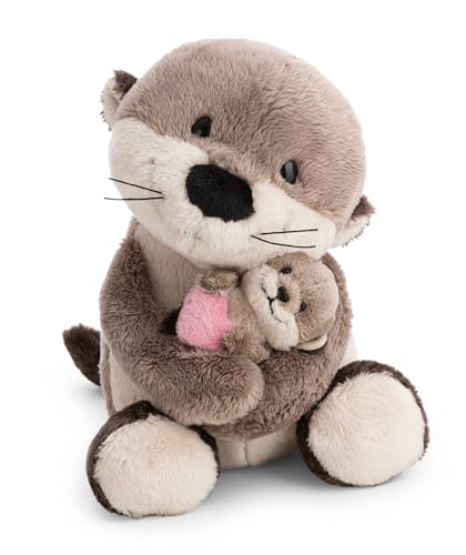 NICI Peluche Nutria de 20 cm con cría de 6 cm, marrón, Peluches Decorativos, Juegos para niños, Ideas para Regalar - 62844 NICI Peluche Nutria de 20 cm con cría de 6 cm, marrón, Peluches Decorativos, Juegos para niños, Ideas para Regalar - 62844