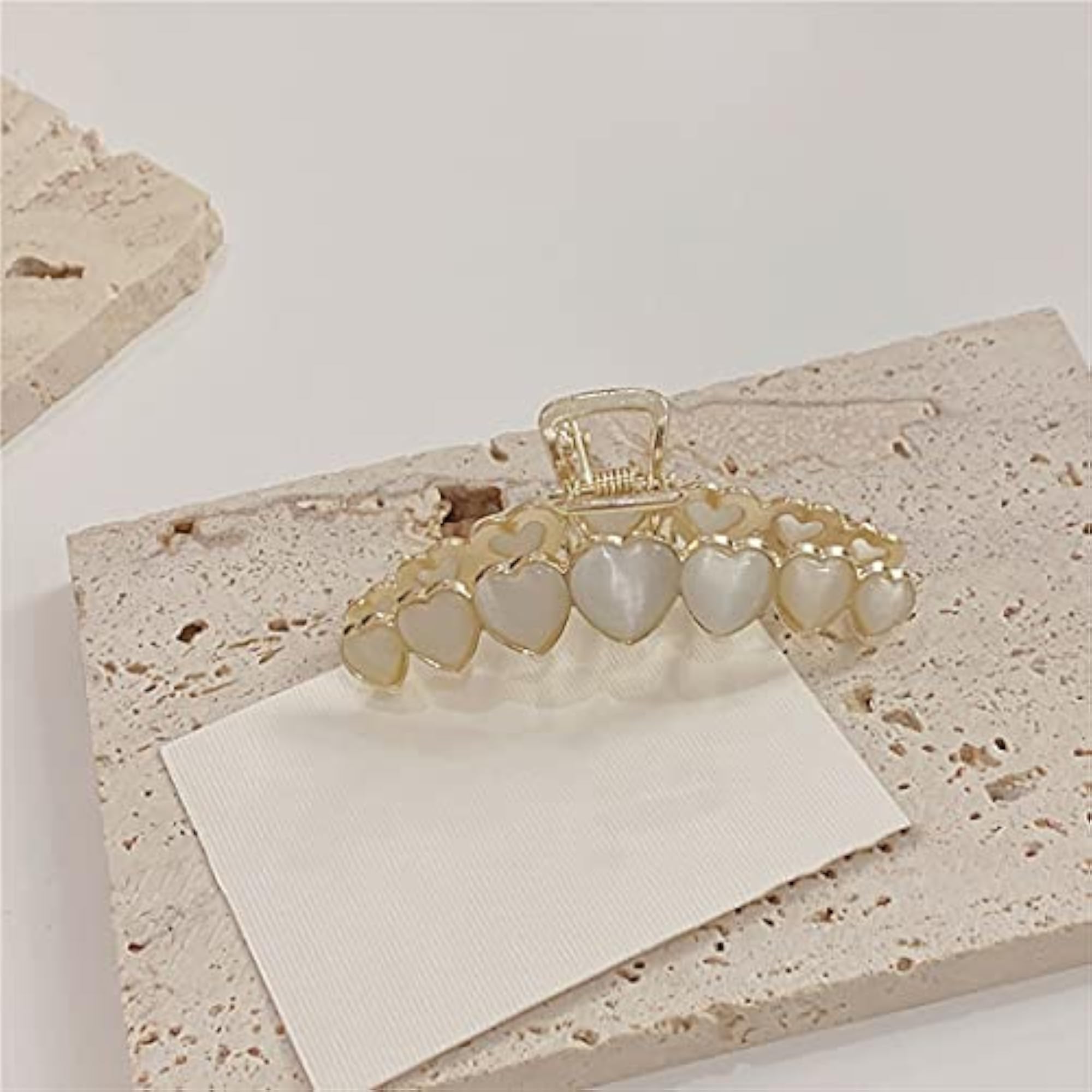 Metal Strong Hold Nonslip Hair Claw Clip, Vintage Elegant Design