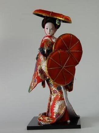 30cm Japanese Geisha Character Model Living Room Humanity Kimono Geisha Cooking Restaurant Decor Doll Ornament Home Decor (28)
