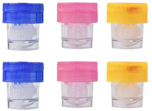 Plastic Contact Lens Cleaning Lenses Case 6 pcs