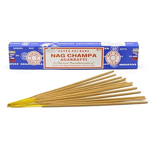 Nag Champa Rökelsestavar, rökelse, 15 g – original från Indien, 1 boite