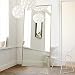 NeuType Full Length Mirror Floor Mirror with Standing Holder Bedroom/Locker Room Standing/Hanging Mirror Dressing Mirror Wall-Mounted Mirror (Golden)