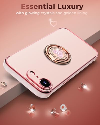 Coque iPhone 16E antichoc rose évitez les chutes avec le support - 6