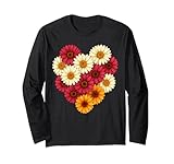 Heart Daisy Botanical Floral Bouqet Colorful Art