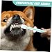 Happyyami 1Set Soft Silicone Dog and Cat Toothbrushes with Ergonomic Handle Ultra Gentle Bristles for Teeth Cleaning for Small Breeds and Sensitive Pets Cleaning Kit