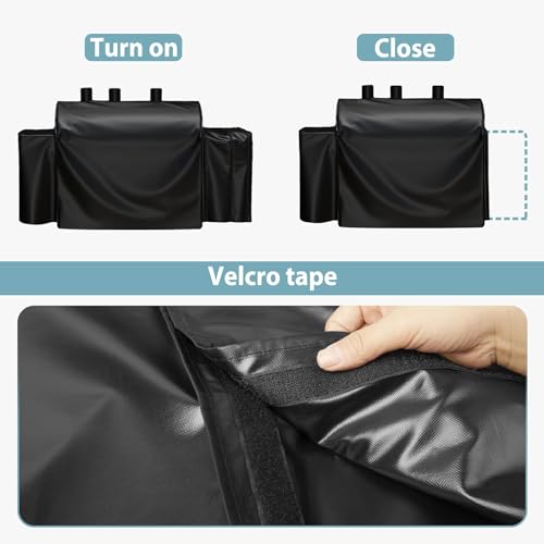 SHINESTAR 8080 Grill Cover for Char-Griller 5050, 5650, 93560 Grill, Heavy Duty Waterproof BBQ Smoker Cover with Special Zipper Design - Thumbnail 3