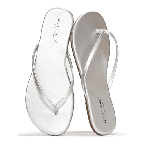 Image of Project Cloud Flip Flops for Women Footwear- Lightweight and Memory Foam Insole Sandals for Women 2026 - Durable Non-Slip Beach Essentials Flats for Women Sandals (Foundations)