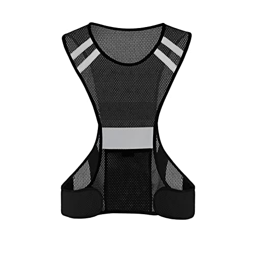 TCCFCCT Reflective Running Vest for Men Women, High Visibility Safety Vest with Large Pocket...