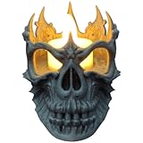Lich King Skull Candle Holder – Gothic LED Tealight Stand for Spooky Decor, Altars, Halloween & Fantasy Fans – Fits Standard 37mm Lights – 3D Printed in Canada