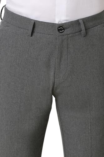 Image of Allen Solly Men Mid Rise Work Regular Fit Utility Pants