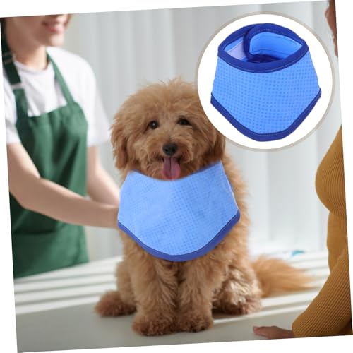 CLISPEED Hundehalsband Kühlendes Halstuch Aus Atmungsaktivem Material Für Kleine Hunde Blau s Sommer Haustier Zubehör