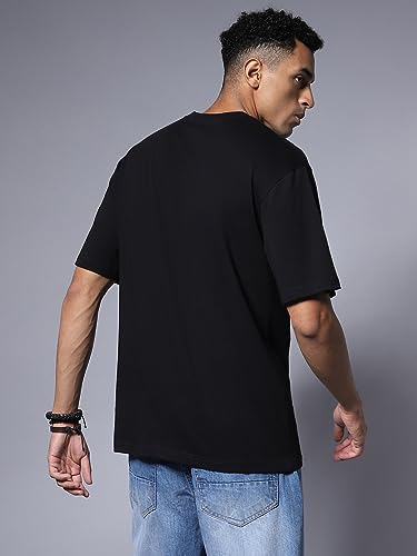 Image of HIGH STAR Men's Geometric Regular Fit T-Shirt