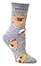 Pomeranian Gray Ultra Lightweight Cotton Crew Socks (One Size Fits Most) Made in USA